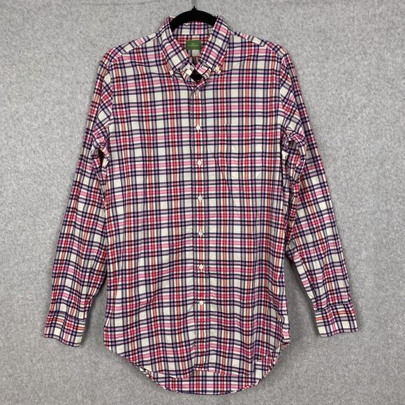 Sid Mashburn Shirt Mens S Multicolor Plaid Long Sleeve Button Down - Picture 2 of 9